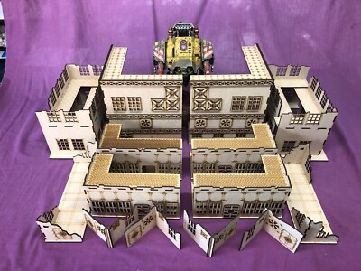 28mm MDF Gebäude, 18 Stück Set für 40K ITC Turnier aktualisiert für 2026