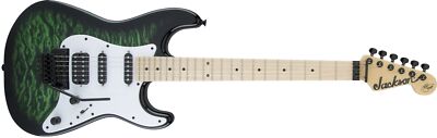 Jackson X Series Signature Adrian Smith SDXQM Electric Guitar Transparent Green