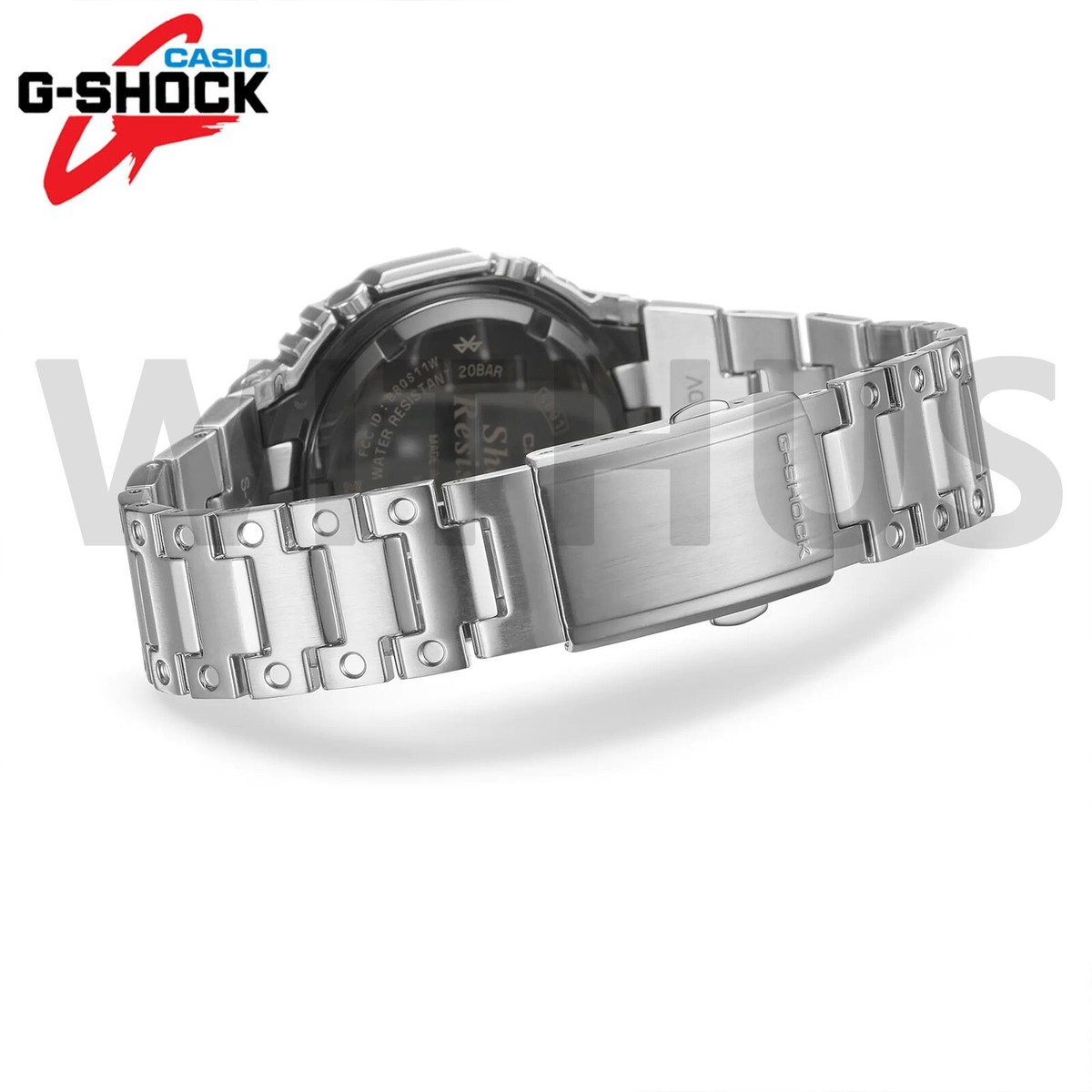 G-SHOCK GM-B2100D-1ADR Full Metal Bluetooth Solar Silver Watch