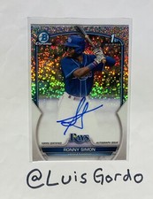 2023 Bowman Chrome Ronny Simon 1st Speckle Auto /299