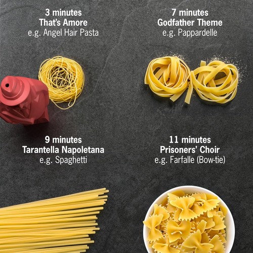 Pasta Timer Al Dente Red Plastic Height - Picture 3 of 7