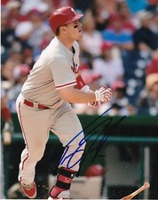 TOMMY JOSEPH   PHILADELPHIA PHILLIES   ACTION SIGNED 8x10