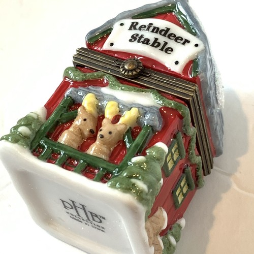 PHB Porzellan klappbare Schmuckschachtel. Die Christmas Lane Serie: Das Haus des Weihnachtsmanns. - Bild 13 von 19
