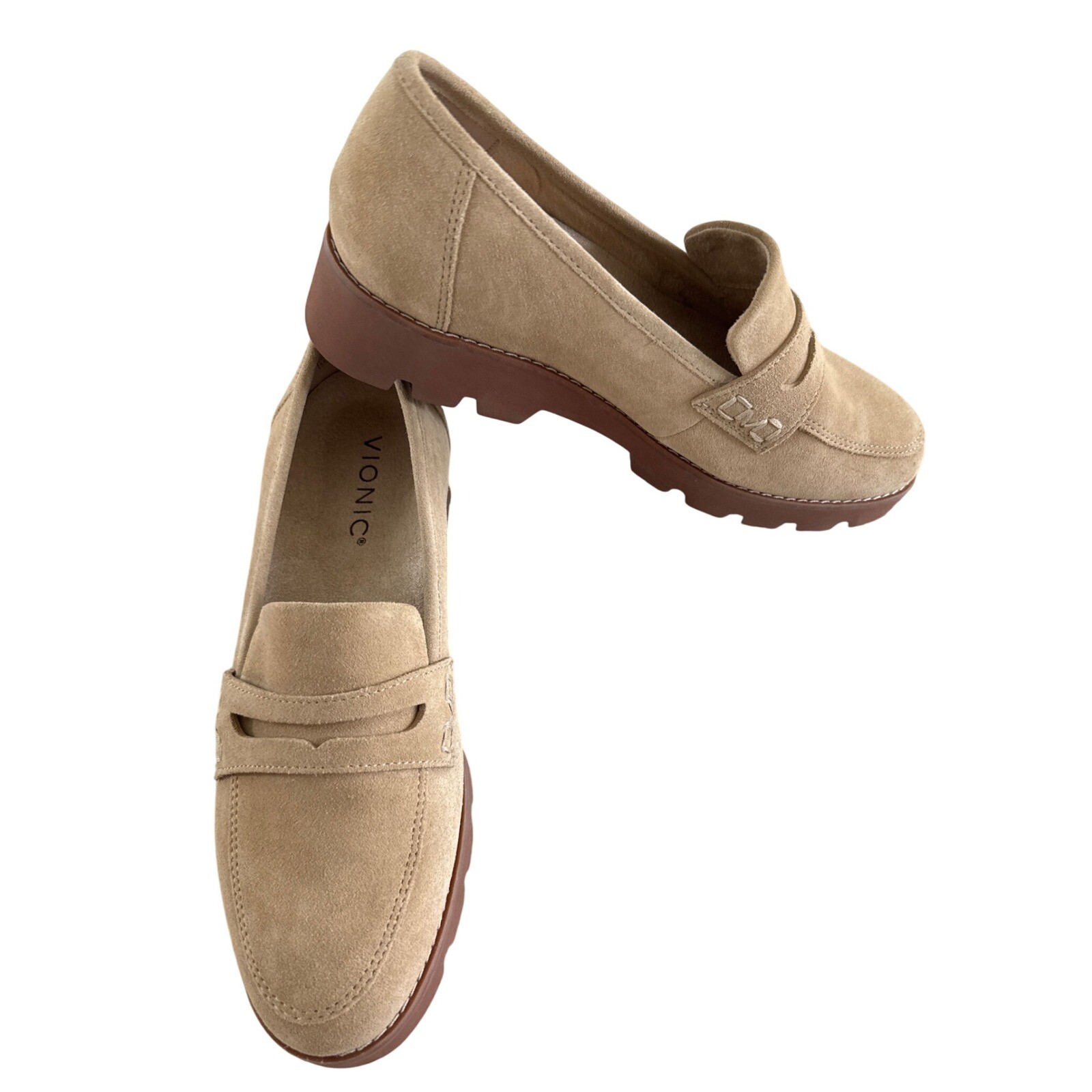 SAOLA Mocassini Vionic Cheryl II scamosciati marroni suola a strappo scarpe comode antiscivolo 6 5