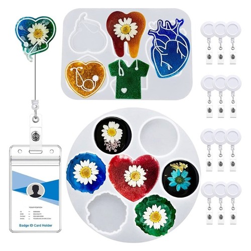 Resin Molds Badge Reels Subject of MedicalNurses IDCard Holder