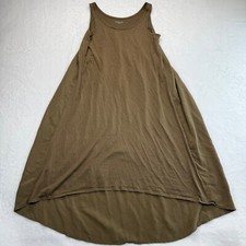 Eileen Fisher Maxi Dress Silk Blend High Low Hem Sleeveless XS