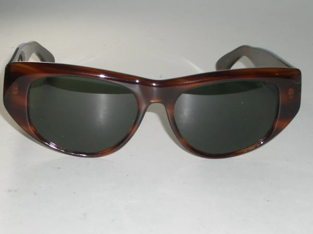 54mm VINTAGE B L RAY BAN W0586 THICK ACETATE TORTOISE G15 UV DEKKO