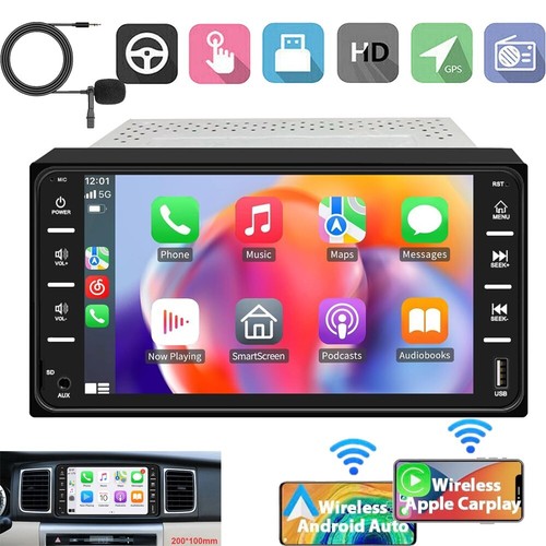 For Toyota Tundra 2003-2006 Sequoia 2003-2007 Apple Carplay GPS Car Stereo Radio - Picture 1 of 14