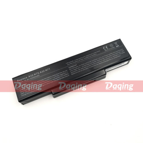 Battery for Asus K72D K72J K72JR K72F K72Q N73 K73 X77 A72DR N71 A32-K72 A32-N71 - Picture 1 of 4