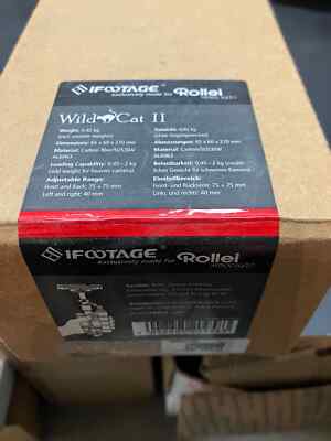 Rollei Ifootage Wild Cat II Camera Stabilizer Carbon Fiber | eBay