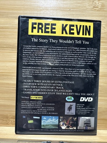 Freedom Downtime Kevin Mitnick DVD SIGNED probably the only one of its kind - Picture 4 of 4