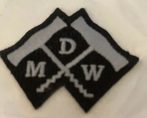Michael David Winery Iron-on Patch "MDW" Nero/Grigio NUOVO - SPEDIZIONE GRATUITA - Foto 4 di 7