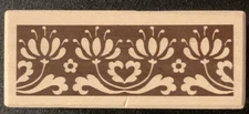 Stampa Rosa B REN-B015 Floral Border Tile Rubber Stamp