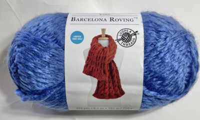 LOOPS & THREADS  BARCELONA ROVING 1 Ball. COUNTRY BLUE .I combine shipping