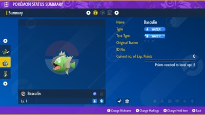 BASCULIN (HISUI) POKEMON SCARLET VIOLET   SHINY EGG 6 IV   CUSTOM AVAILABLE  