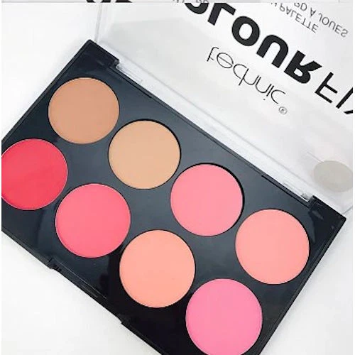 Technic Colour Max Blush Palette - 8 Colour Powder Blusher Pink Peach Face - Image 2 of 2