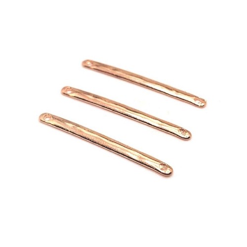 Conectores de barra planos de oro rosa de 4, 20 o 50 piezas a granel - vendedor de EE. UU. - RG1270 - Imagen 2 de 5