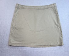 Vineyard Vines Women s Khaki Side Zip Utility Skirt A Line Golf 2R0466 Sz 10