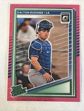 2025 Donruss Optic Rated Prospect Dalton Rushing Pink Velocity Prizm /79 #125