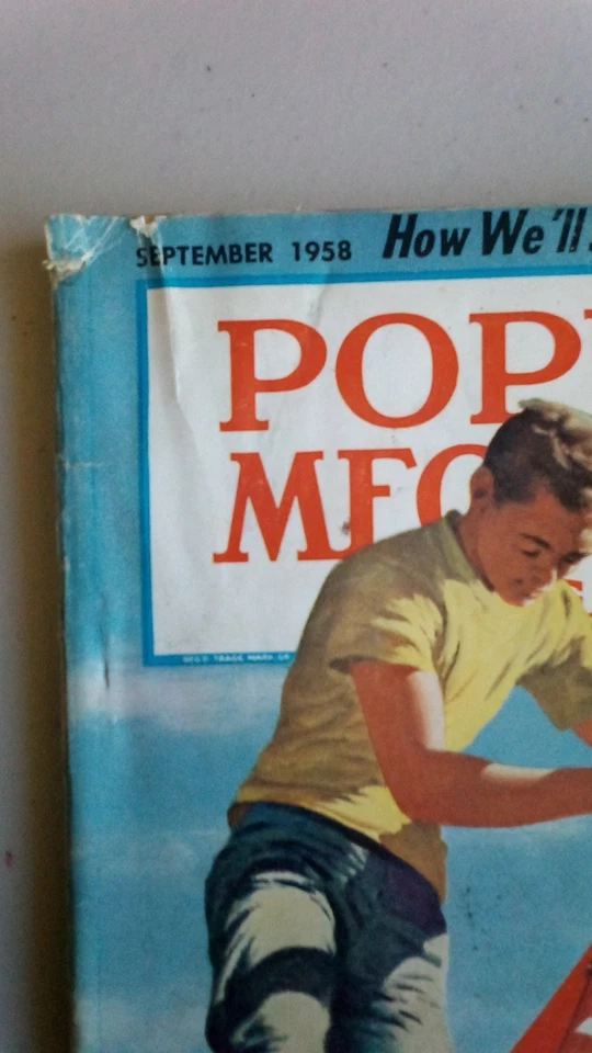 Popular Mechanics September 1958 Magazine Vauxhall Car Tools Model Rocketry Foto 2 de 4