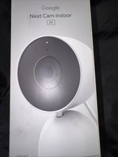 New Google Nest Cam Indoor Wired, 3rd Generation Security Camera Snow G1NRR