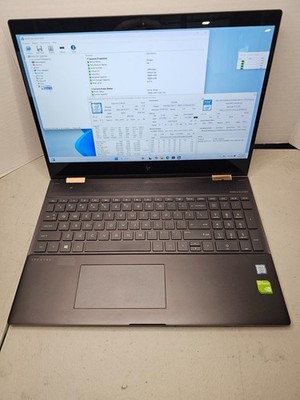 HP Spectre x360 15 NVIDIA MX150 i7-8550U 12GB RAM 256GB SSD Win 11 NO AC #04