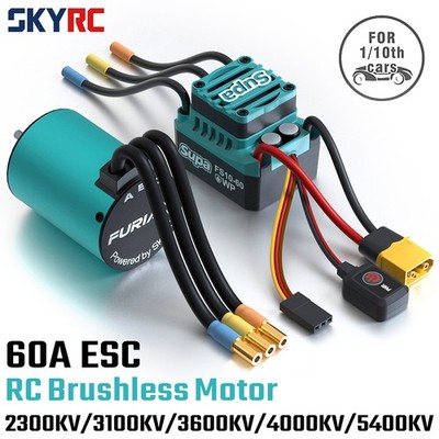 SKYRC FuriaX Supa 3650 Brushless Motor 60A ESC Combo For 1/10 RC Car Truck Buggy