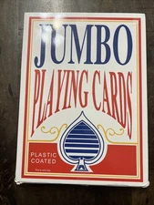Jumbo Playing Cards Plastic Coated Gigantic Playing Cards