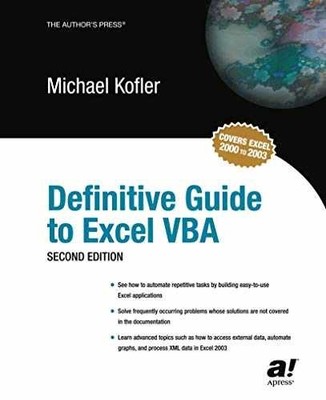 Definitive Guide to Excel VBA, Second - Paperback, by Kofler Michael - Very Good