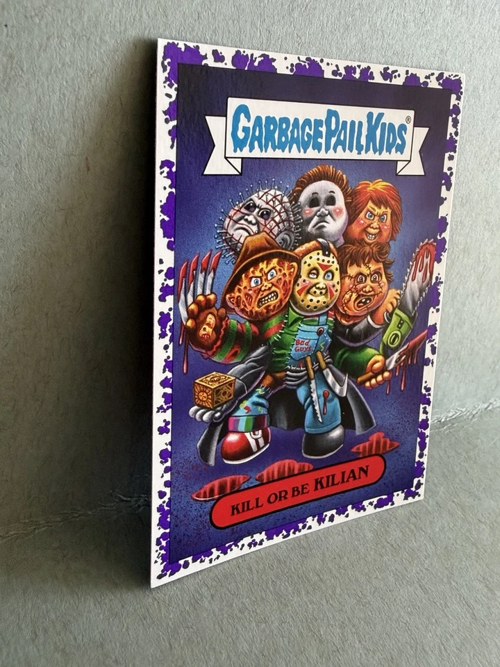 Garbage Pail Kids 2019 Kill or Be Kilian Oh The Horror-Ible púrpura 15a Foto 2 de 3