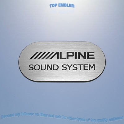 ALPINE Emblem gequetscht Badge Ersatz Logo Aufkleber Sticker Plakette...