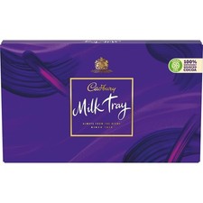 Milk Tray Chocolate Box, Assorted Milk Chocolates Gift Set for Birthdays, Chr...