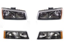 Headlights For Chevy Silverado Truck Classic 2003-2006 With Signals