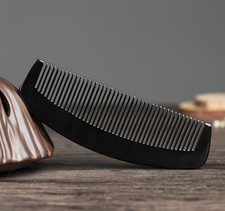 Natural Horn Comb Hair Brush Genuine Black Buffalo Fine Toothed Massage Comb