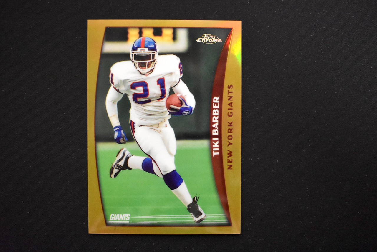 Tiki Barber 1998 Topps Chrome Refractor #45 New York Giants