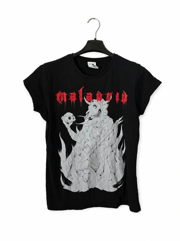 Malauriu T-shirt Black Metal Punk 2018 Damien Thorne Artwork Donna M