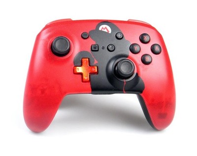 NINTENDO SWITCH WIRELESS CONTROLLER - MARIO DESIGN - v. POWER A (Guter Zustand)