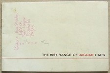 JAGUAR CAR RANGE 1967 Sales Brochure  S TYPE 420 420G E TYPE 2+2 Coupe ++