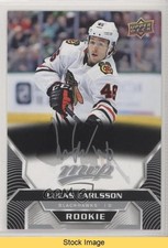 2020-21 Upper Deck MVP High Series Rookies Silver Script Lucas Carlsson READ i9l