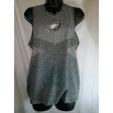 Eagles NFL Tank Top Sleeveless Athletic Activewear Top Gray Size Medium