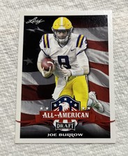 Joe Burrow 2020 Leaf Draft All-American #61 Rookie Card LSU / Bengals ?. rookie card picture