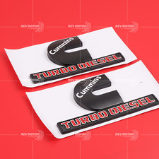 2pcs Cummins Turbo Diesel Emblems 3d Decal Badges Replacement For Ram 2500 3500 2pcs Cummins Turbo Diesel Emblems 3d Decal Badges Replacement For Ram 2500 3500