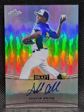 2015 Leaf Metal Draft #BA-AS2 Austin Smith Auto - San Diego Padres