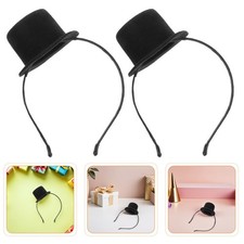 4 Pcs Mini Top Hat Headband Costume Headpiece Carnival Headdress