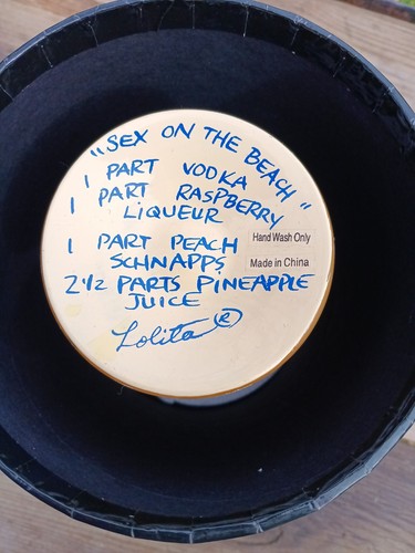 New Lolita The Martini Collection "Sex On The Beach"  10 Oz.  Martini Glass - Picture 4 of 6