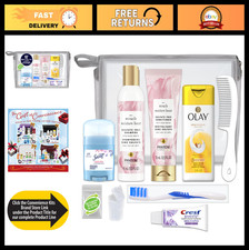 Deluxe 10 PC Travel Convenience Kit - Sulfate-Free Hair, Face Body Care Essent