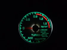 Trust Greddy Mechanical Boost Gauge 60mm Cleaned Tested LED Converted Working