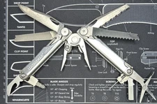 Leatherman Wave Plus+ Stainless Multi-Tool BOD 0522 READ CGUC Damaged Tool only