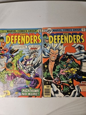 The Defenders Lot 31 38 1976 Marvel Comics Bronze Age Bundle FineHulk Luke Cage