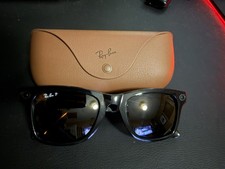 Ray-Ban Al Meta Gen1 Wayfarer Polarized Brown Sunglasses Wide Size 53-22